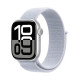 Apple Watch Series 10 GPS 46mm Silver Aluminium Case with Blue Cloud Sport Loop