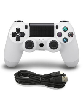 Ασύρματο Gamepad – Χειριστήριο για PS4 και PC Λευκό