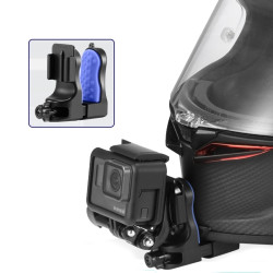 Βάση στερέωσης με σφιγκτήρα για το πηγούνι του κράνους μοτοσικλέτας, για τη σειρά GoPro Hero και το DJI Osmo Action