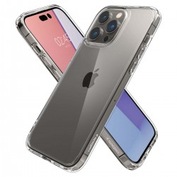 Spigen Ultra Hybrid Back Cover Θήκη Πλαστικό / Σιλικόνης Crystal Clear (iPhone 14 Pro Max)