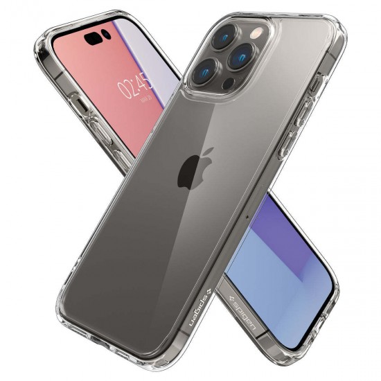 Spigen Ultra Hybrid Back Cover Θήκη Πλαστικό / Σιλικόνης Crystal Clear (iPhone 14 Pro Max)