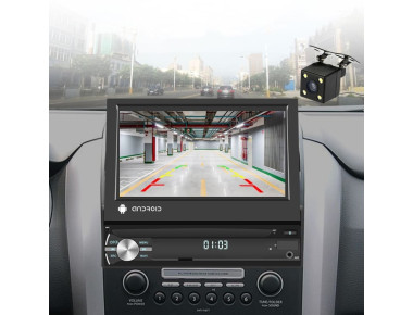 Οθόνη Αυτοκινήτου Android 1-DIN Αναδιπλούμενη (Flip-Out) 7" με Bluetooth, GPS Navigation & Κάμερα Οπισθοπορείας
