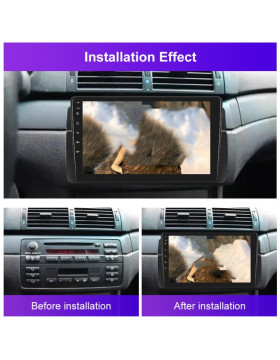 Οθόνη 9" ιντσών για BMW E46 1999-2005 9 ιντσών WiFi έκδοση Μεγάλη οθόνη Carplay Car Navigator Κάμερα οπισθοπορείας Ενσωματωμένη μηχανή