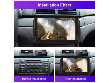Οθόνη 9" ιντσών για BMW E46 1999-2005 9 ιντσών WiFi έκδοση Μεγάλη οθόνη Carplay Car Navigator Κάμερα οπισθοπορείας Ενσωματωμένη μηχανή