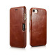 iCarer Vintage Series Side-Open Δερμάτινη Θήκη Apple iPhone SE 2022 / 2020 / 8 / 7 - Brown (9059)