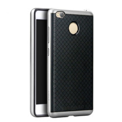 Ipaky Θήκη Hybrid Xiaomi Redmi 3S/3 Pro - Black/Silver (9319)
