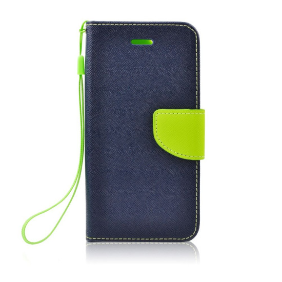 Θήκη Fancy Diary Alcatel Pixi 3 (4.5") - Πορτοφόλι - Μπλέ/Πράσινο (9428) - OEM