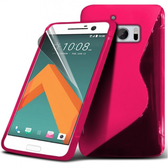 Θήκη S-Line Σιλικόνης HTC 10 - Ροζ (9723) - OEM