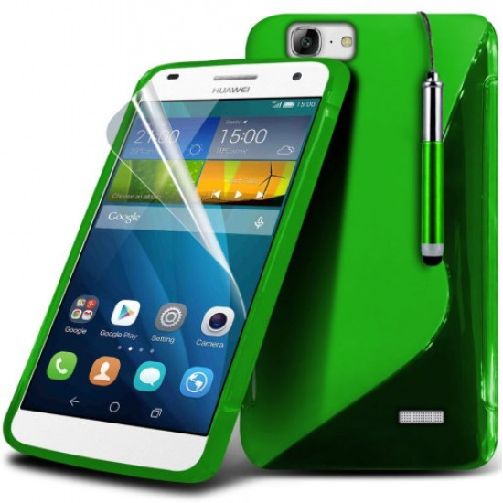 Θήκη Σιλικόνης S-line Huawei Ascend G7 Πράσινο - OEM (10759)