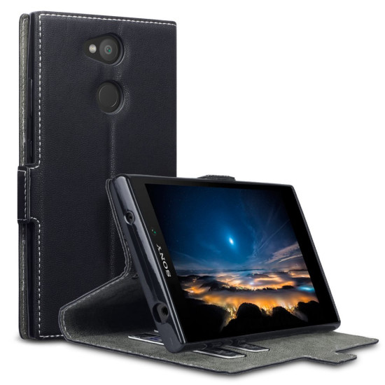 Terrapin Low Profile Thin Θήκη - Πορτοφόλι Sony Xperia L2 - Black (117-005-564)