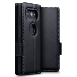Terrapin Low Profile Δερμάτινη Θήκη - Πορτοφόλι Sony Xperia XZ2 Compact - Black (117-005-624)