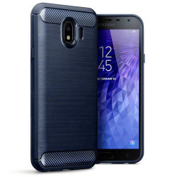 Terrapin Θήκη Σιλικόνης Carbon Fibre Design Samsung Galaxy J4 2018 - Dark Blue (118-002-711)