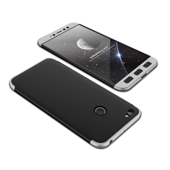 Θήκη Hybrid Full Body 360° Xiaomi Redmi Note 5A Prime - Black/Silver (13466) - OEM