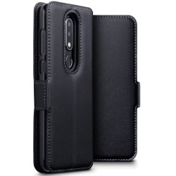 Terrapin Low Profile Δερμάτινη Θήκη - Πορτοφόλι Nokia 6.1 Plus  - Black (117-001-305)