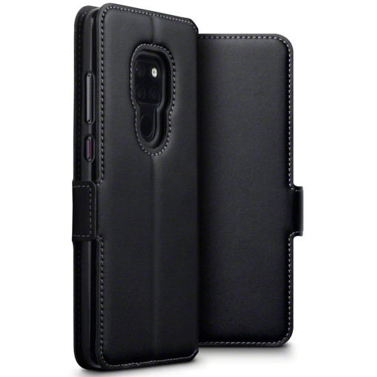 Terrapin Low Profile Δερμάτινη Θήκη - Πορτοφόλι Huawei Mate 20 - Black (117-083-204)