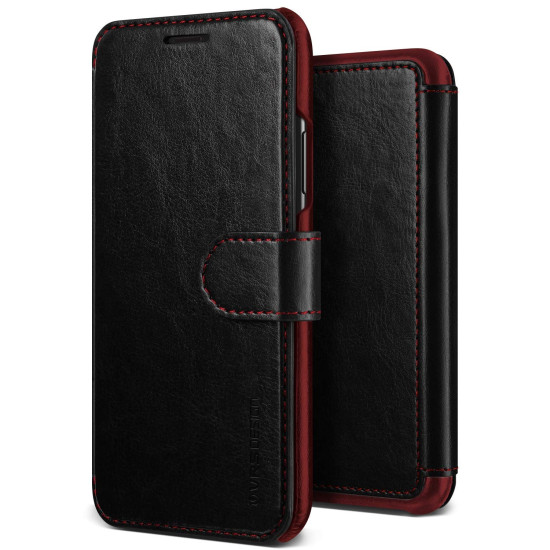 VRS Design Dandy Layered Θήκη - Πορτοφόλι iPhone XS Max - Black (VRS-IPXSM-LDD-BLK)