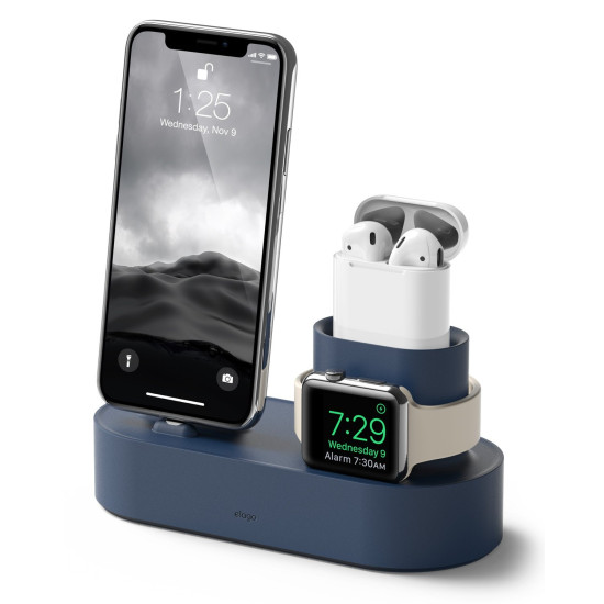 Elago Charging Hub για iPhone / Airpods / Apple Watch - Jean Indigo (EST-TRIO-JIN)
