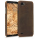 Kalibri Σκληρή Δερμάτινη Θήκη LG Q6/Q6+ - Brown (44936.05)