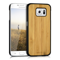 Kalibri Σκληρή Ξύλινη Θήκη Samsung Galaxy S6 / S6 Duos - Premium real wood -  light brown - (39055.11)