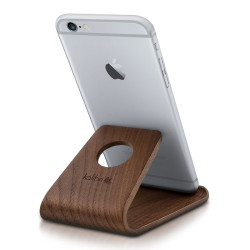 Kalibri Universal Wooden Stand - Ξύλινη Βάση για iPhone / Android / Tablet / e-Reader - Dark Brown (34561.18)