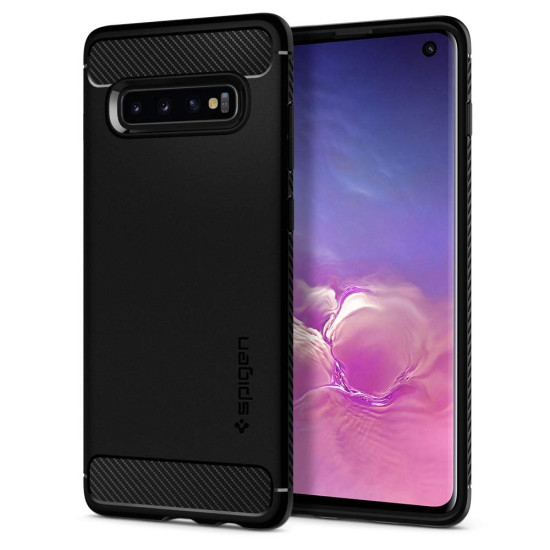 Spigen Θήκη Rugged Armor Samsung Galaxy S10 - Black (605CS25800)