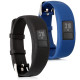 KW Λουράκι Σιλικόνης Garmin Vivofit 4 - 2 Τεμάχια - Black / Dark Blue (44228.01)