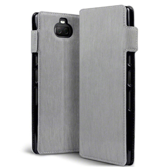 Terrapin Low Profile Θήκη - Πορτοφόλι Sony Xperia 10 Plus - Grey (117-005-654)