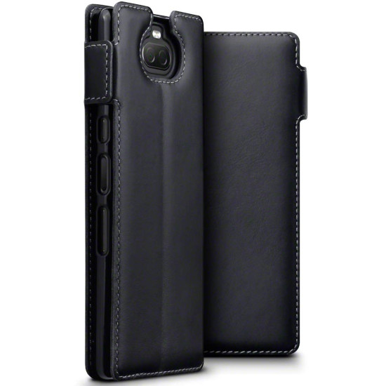 Terrapin Low Profile Δερμάτινη Θήκη - Πορτοφόλι Sony Xperia 10 - Black (117-005-644)
