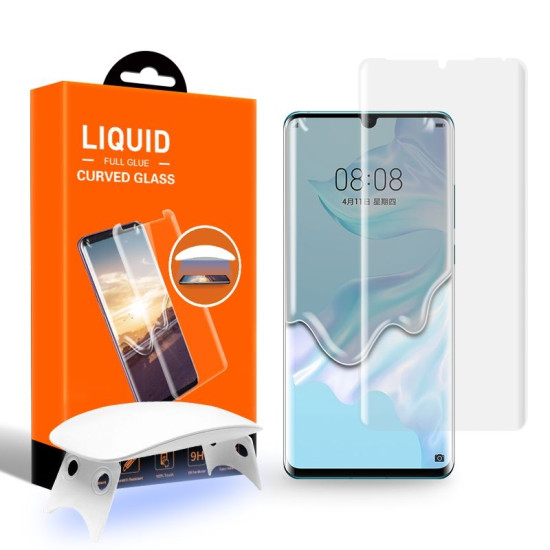 T-MAX Liquid Full Glue 3D Tempered Glass - Σύστημα προστασίας οθόνης Huawei P30 Pro (5206015052897)