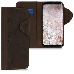Kalibri Δερμάτινη Suede Θήκη Πορτοφόλι Samsung Galaxy S9 - Brown (45816.03)