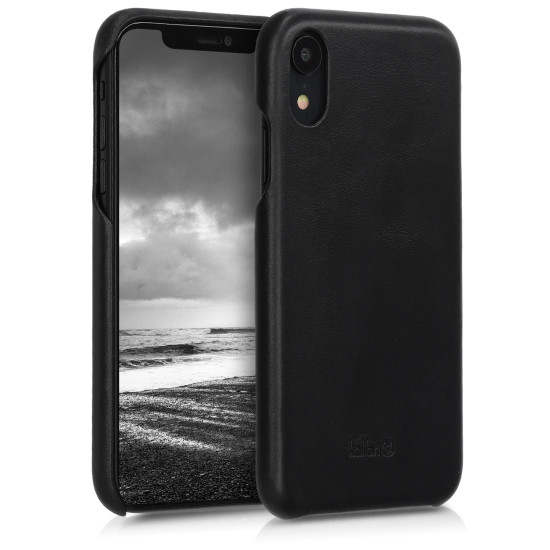Kalibri Σκληρή Δερμάτινη Θήκη iPhone XR - Black (45955.01)