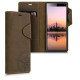 Kalibri Δερμάτινη Suede Θήκη - Πορτοφόλι Sony Xperia 10 - Brown (48773.01)