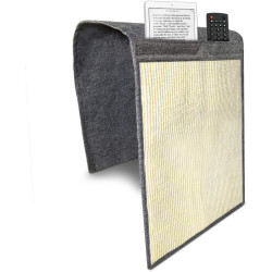 Navaris Cat Scratch Armrest Organiser - Προστατευτικό Καναπέ από Γρατζουνιές Γάτας - 130 x 45 cm - Dark Grey / White (48412.19.02)