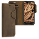 Kalibri Δερμάτινη Suede Θήκη - Πορτοφόλι Motorola Moto G7 Play - Brown ( 49297.05 )