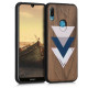 KW Σκληρή Ξύλινη Θήκη Huawei Y6 (2019) - Wood and Triangles (49481.04)
