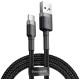 Baseus Καλώδιο Φόρτισης και Μεταφοράς Δεδομένων USB σε Type-C - 2A - 300cm - Grey/Black (CATKLF-UG1)