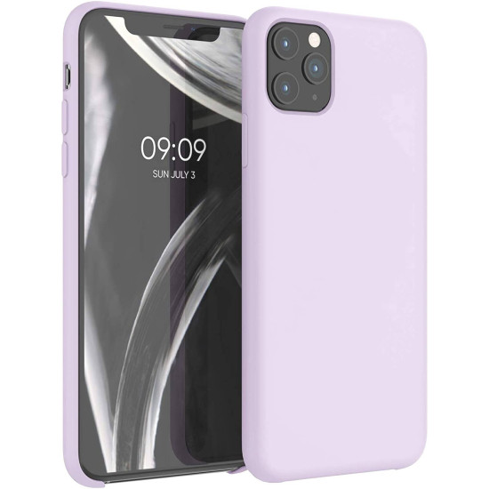KWmobile Soft Flexible Rubber Cover - Θήκη Σιλικόνης Apple iPhone 11 Pro Max - Light Lavender (49725.139)