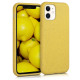 Kalibri Θήκη Σιλικόνης & Eco-Friendly Natural Wheat Straw Apple iPhone 11 - Yellow (50317.06)