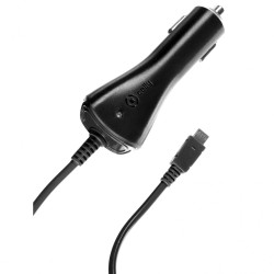 Celly MicroUSB Car Charger - microUSB Φορτιστής Αυτοκινήτου 1A - Black (CCMICRO)