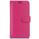Celly Wally Θήκη - Πορτοφόλι Universal για Smartphones έως 5.0" - Pink (WALLYUNIXLFX)