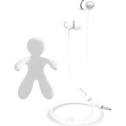 Celly Cesare & Augusto Car Freshner Bundle / Stereo Earphones - Σετ Handsfree Ακουστικά / Αρωματικό Αυτοκινήτου - White (CESAREAUGUSTOWH)