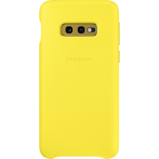Official Samsung Leather Cover Samsung Galaxy S10e - Yellow (EF-VG970LYEGWW)