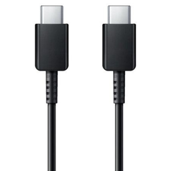 Samsung Official Καλώδιο Φόρτισης και Μεταφοράς Δεδομένων Type - C σε Type - C - 100cm - 3A - Black (EP-DA705BBEGWW)