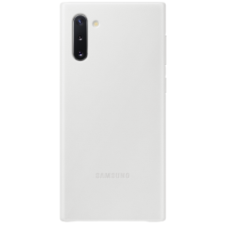 Official Samsung Leather Cover - Δερμάτινη Θήκη Samsung Galaxy Note 10 - White (EF-VN970LWEGWW)