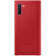 Official Samsung Leather Cover - Δερμάτινη Θήκη Samsung Galaxy Note 10 - Red (EF-VN970LREGWW)