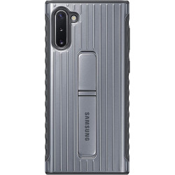 Official Samsung Protective Standing Cover - Θήκη Samsung Galaxy Note 10 - Silver (EF-RN970CSEGWW)