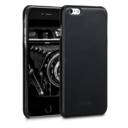 Kalibri Σκληρή Δερμάτινη Θήκη Apple iPhone 6 Plus / 6S Plus - Smooth Genuine Leather - Black (48592.01)