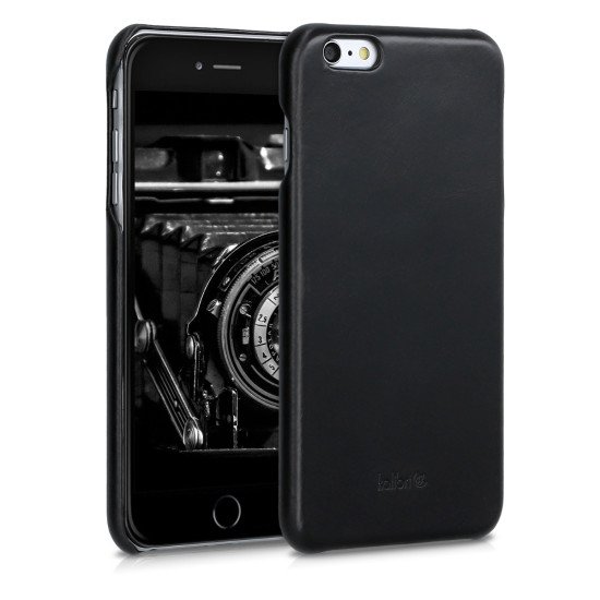 Kalibri Σκληρή Δερμάτινη Θήκη Apple iPhone 6 Plus / 6S Plus - Smooth Genuine Leather - Black (48592.01)