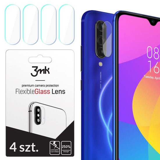 3MK Glass Camera Protector - Αντιχαρακτικό Προστατευτικό Γυαλί για Φακό Κάμερας Xiaomi Mi 9 Lite - 4 τεμάχια (61620)