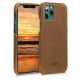 Kalibri Σκληρή Δερμάτινη Θήκη iPhone 11 Pro - Smooth Genuine Leather Hard Case - Light Brown (49736.24)